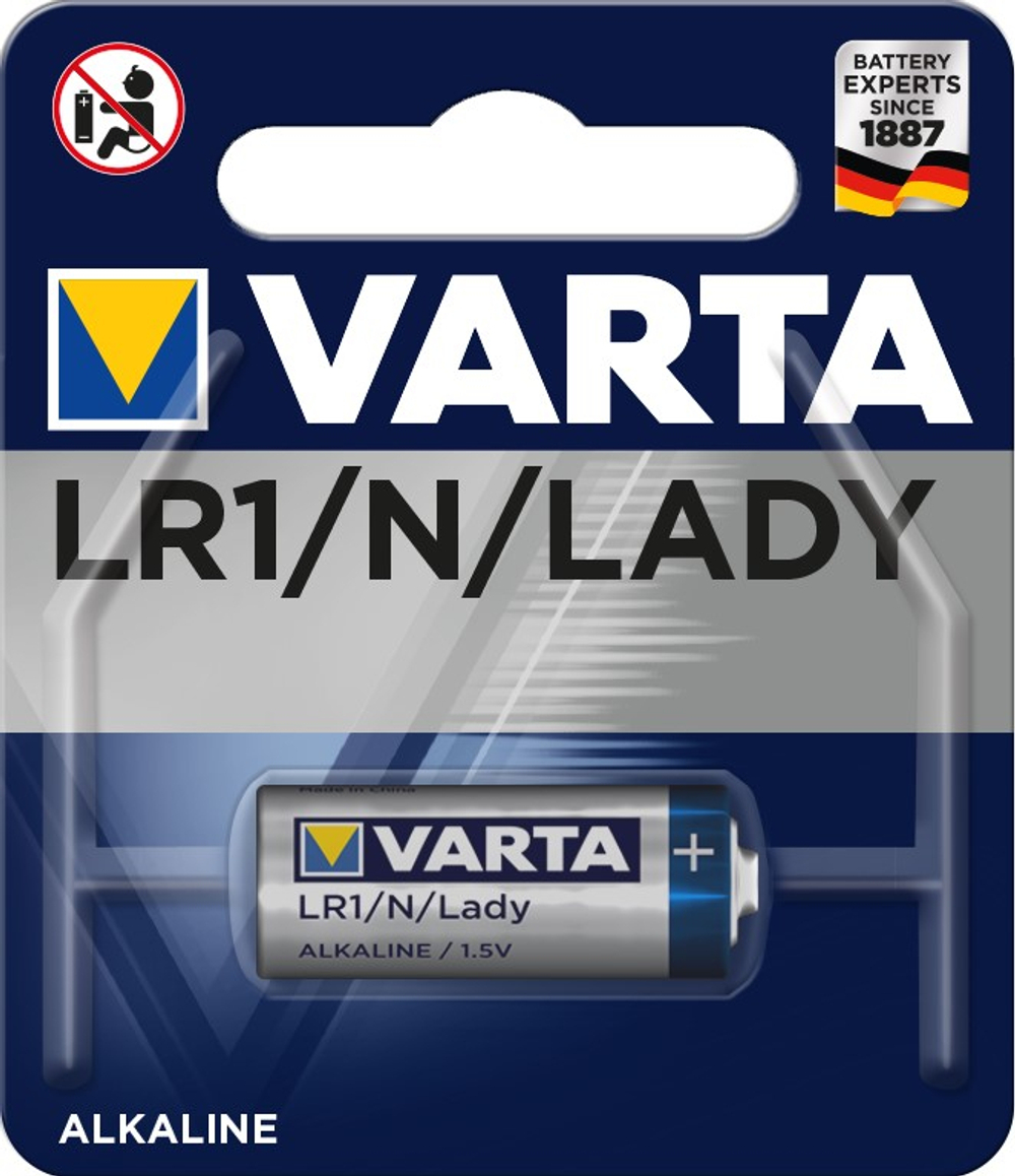 Батарейка Varta Alkaline Special N/LR1 , 850 mAh , ( 1 ) шт. в блистере, 04001101401