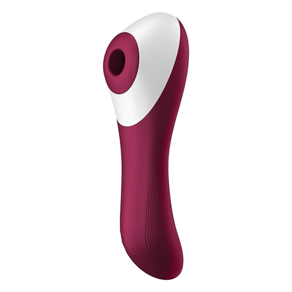 Бордовый вакуум-волновой вибростимулятор Satisfyer Dual Crush
