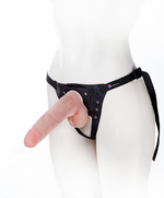 Страпон-трусики со сменным фаллосом Supreme Harness , вторая кожа (22,5 см) (Цвет: телесный с черным)