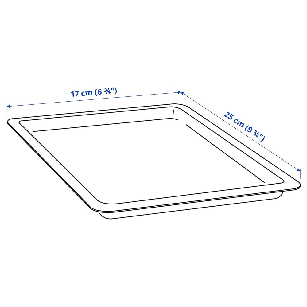 IKEA UPPSNOFSAD (ИКЕА УППСНОФСАД) — Крышка, черная, 25x17 см, фото 2