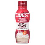 Quest Nutrition, Протеиновый молочный коктейль, клубника, 4 флакона по 414 мл (14 жидк. Унций)