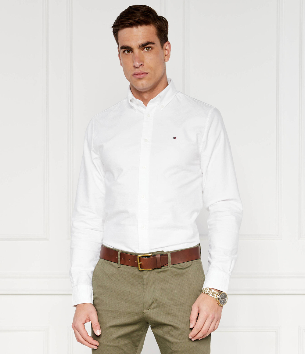 Рубашка OXFORD DOBBY Tommy Hilfiger - белый(MW0MW36204)