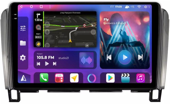 Магнитола для Nissan Serena C26 2010-2016 - FarCar BM9-2K-9572 монитор 9.5" 2K QLED на Android 14, Быстрая, CarPlay, 4G SIM-слот