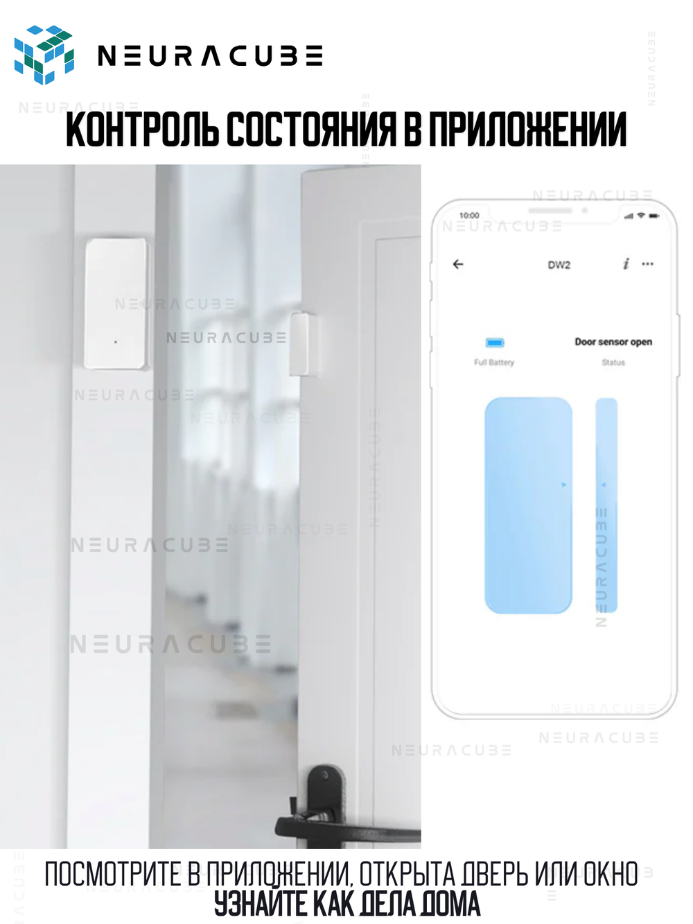 Wi-Fi Датчик открытия двери/окна SONOFF DW2
