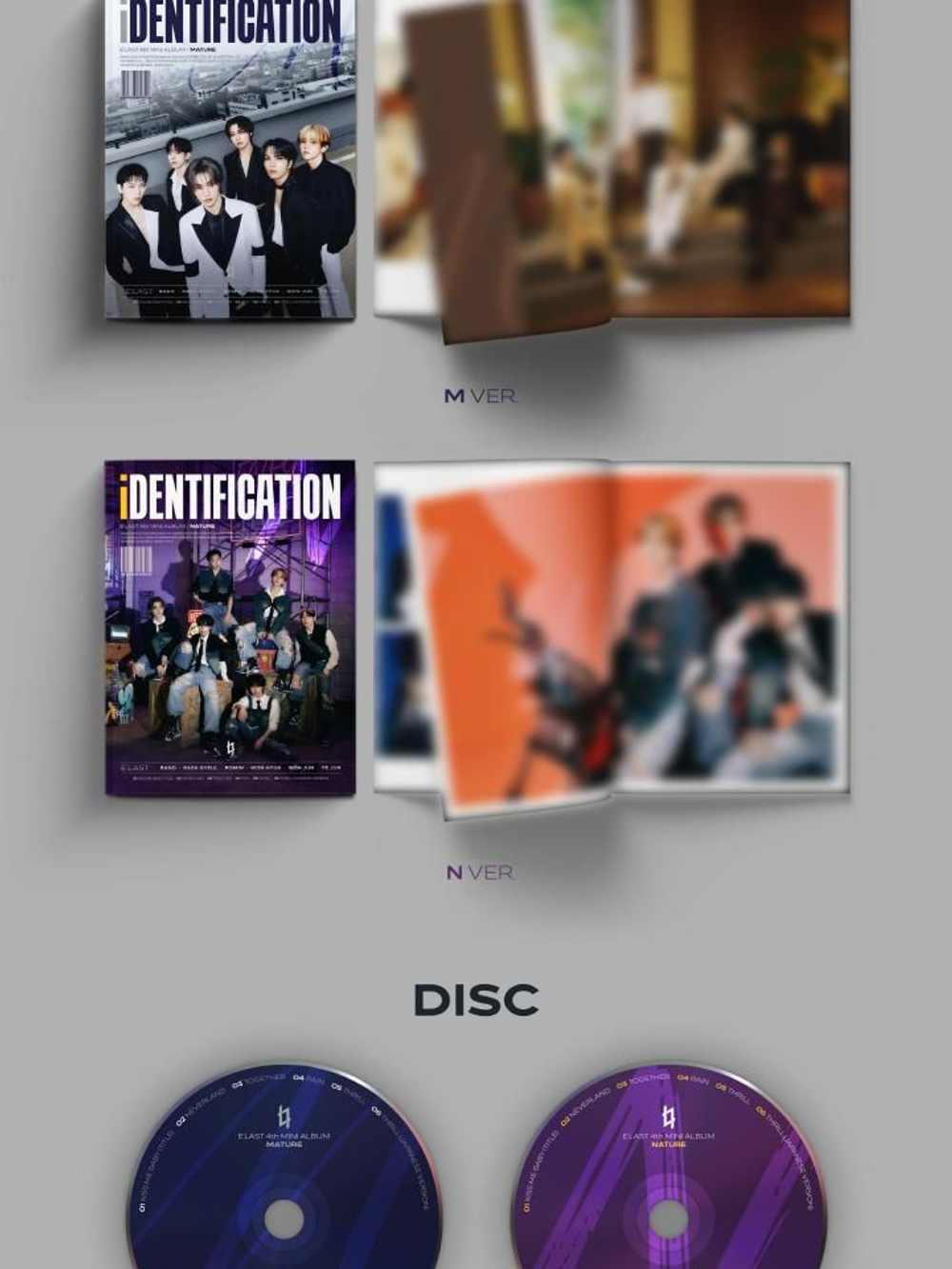 Альбом E'LAST - iDENTIFICATION 4th Mini Album RANDOM Version