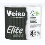 Бумага туалетная VEIRO Elite Extra 4 сл., 4 рул., белая✦