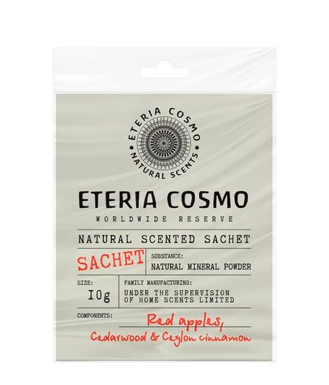 Яблочный пирог корица и кедр, ароматическое саше, Eteria cosmo