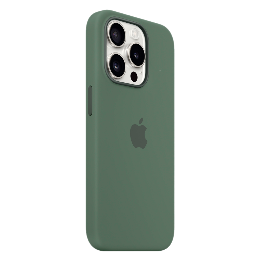 Силиконовый чехол с поддержкой MagSafe Apple Silicone Case для iPhone 15 Pro, Cypress (Кипарис)