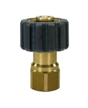 Переходник M22x1,5гайка - 1/4внут (удлиненный), 400bar, латунь
