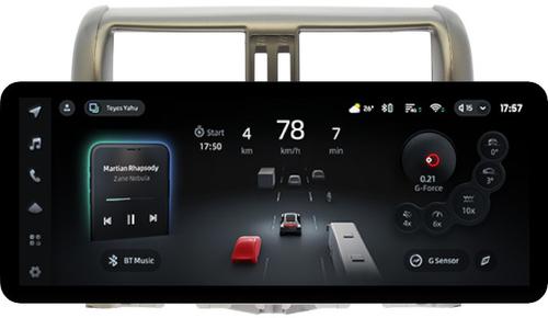 Магнитола для Toyota Land Cruiser Prado 150 2009-2013 (рамка бронза) - Teyes CC4PRO монитор 12.3" 2K QLED + рамка 9, Android 13, Быстрейшая, Snapdragon 778G, ИИ, CarPlay, DSP, 4G SIM-слот