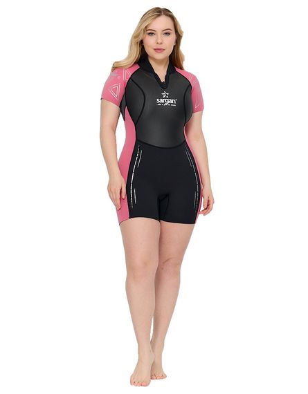 Гидрокостюм Sargan Nero 2.0 Shorty Pro lady 2 мм черно-розовый