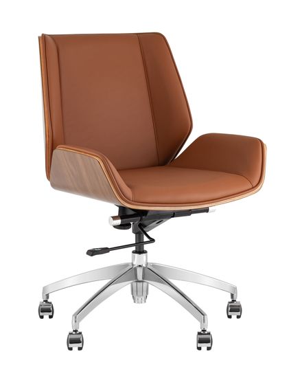 Кресло офисное TopChairs Crown SN коричневый