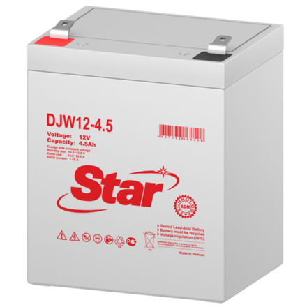 Аккумулятор STAR DJW12-4.5 ( 4,5Ач / 12В ) AGM