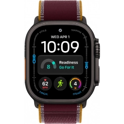 Смарт-часы Apple Watch Ultra 4 49 mm, Black Titanium case | ремешок Trail Loop | Burgundy, S/M