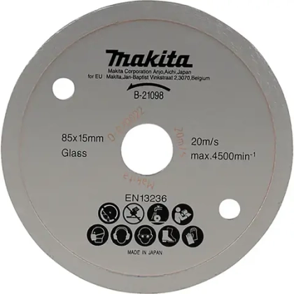 Алмазный диск по стеклу 85х1,8х15 мм Makita B-21098