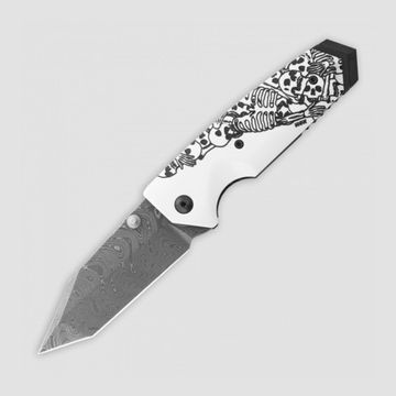 Складной нож HOGUE «Elishewitz EX-02» HG/34249DTFS c клинком из стали Damascus, рукоять ABS-пластик