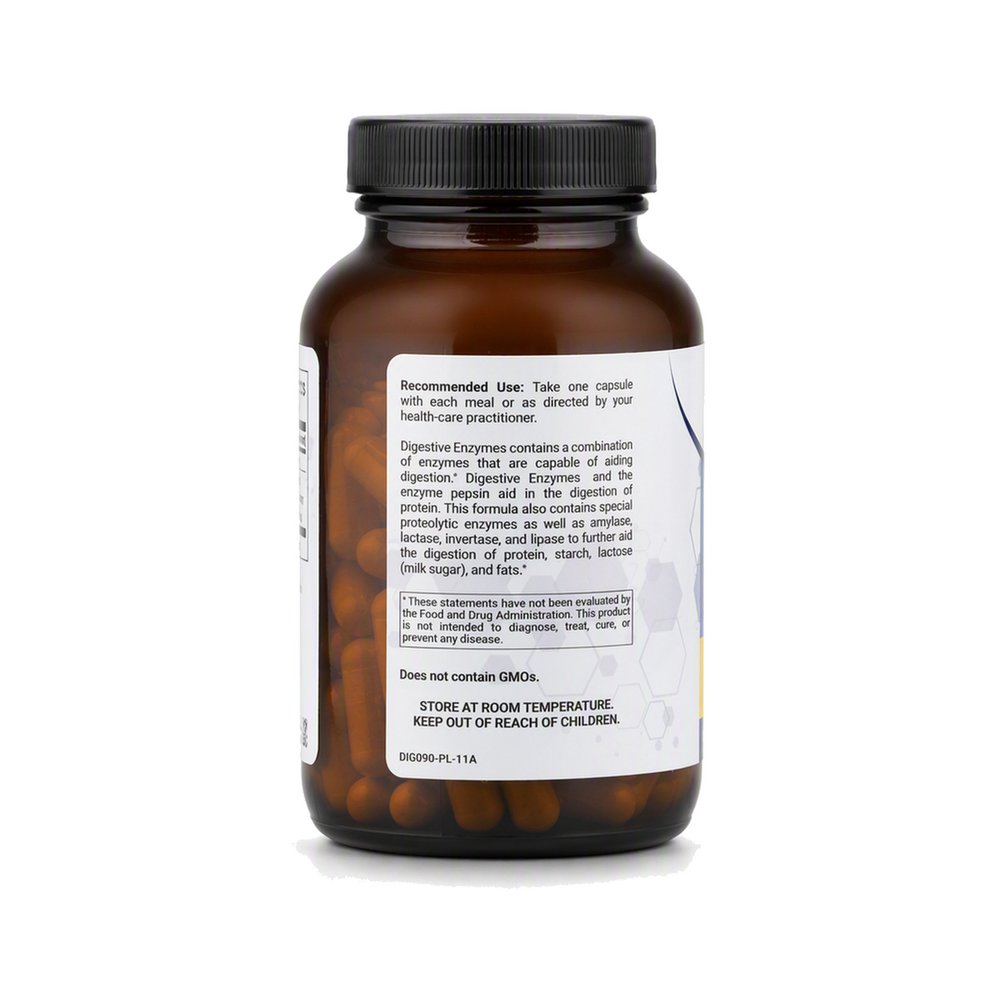 Digestive enzymes with HCI + Ox bile 90 capsules
