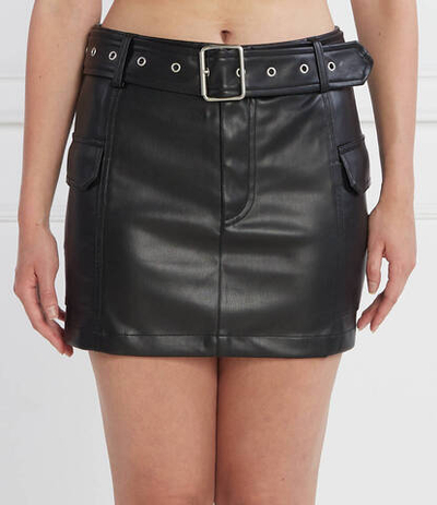 Юбка TJW BUCKLE PLEATHER Tommy Jeans - черный(DW0DW16514)