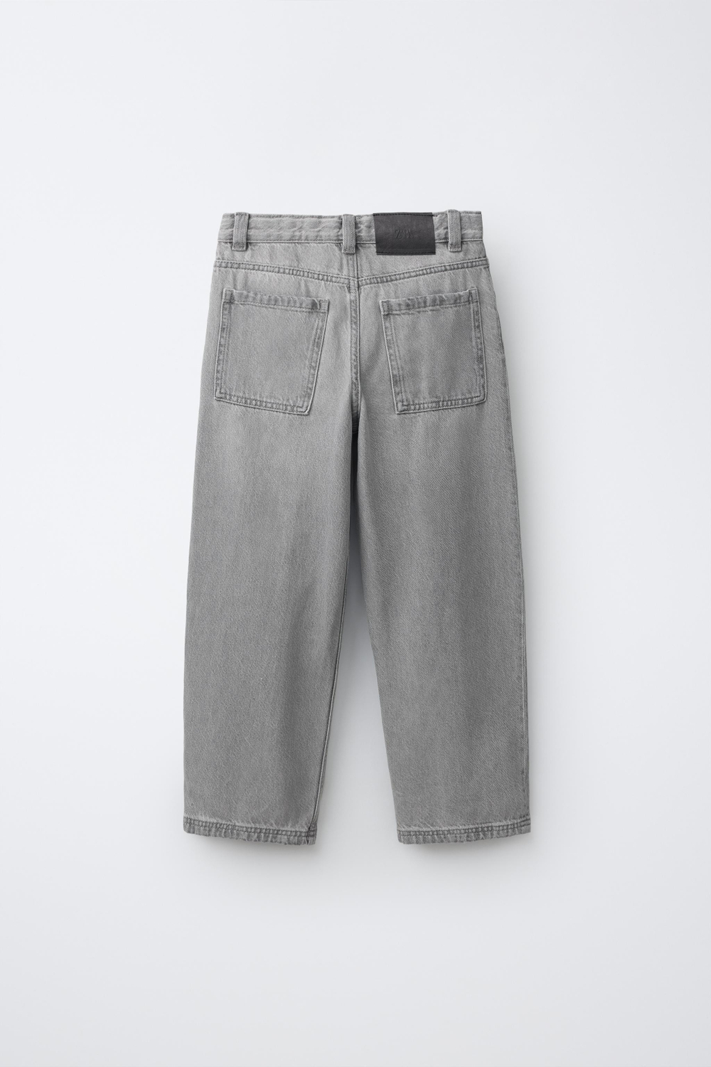 ZARA ДЖИНСЫ BAGGY RELAXED, СЕРЫЙ