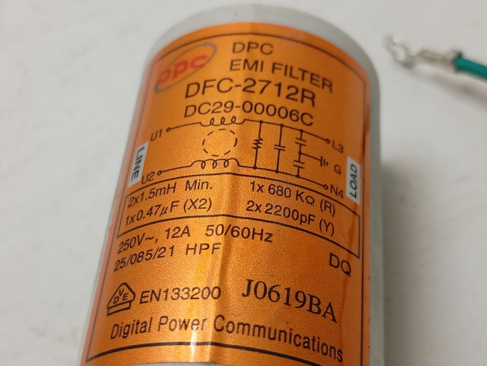 WF6458S7W кт65 Сетевой фильтр для стиральной машины Samsung DС29-000016C б/у