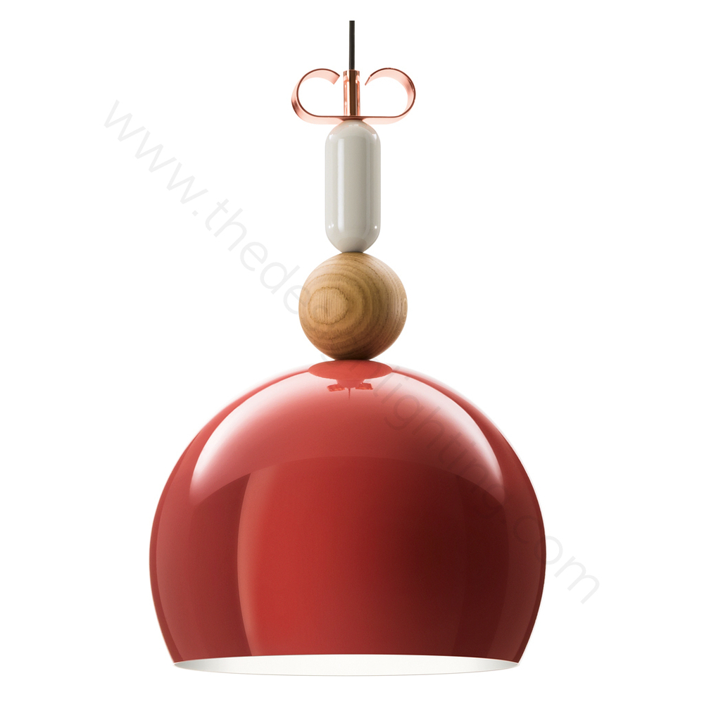 Pendant design lamp  Bon Ton Т1B1 (Red) by YUUE Design Studio