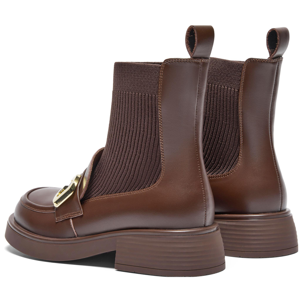 Teenmix Cow Leather Ankle Boots 4cm Women"s
