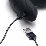 Thunderplugs Vibrating & Thrusting Remote Control Silicone Anal Plug - анальная пробка с вибрацией и толчками, 15.2х3.8 см (чёрный)