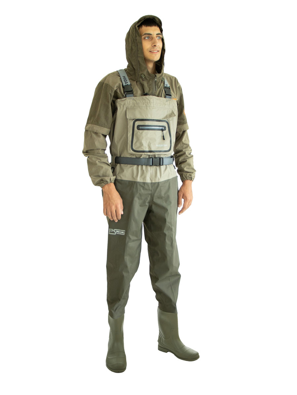 Вейдерсы забродники для рыбалки HIGASHI Oki SE w/boot (резиновая подошва) XXXL