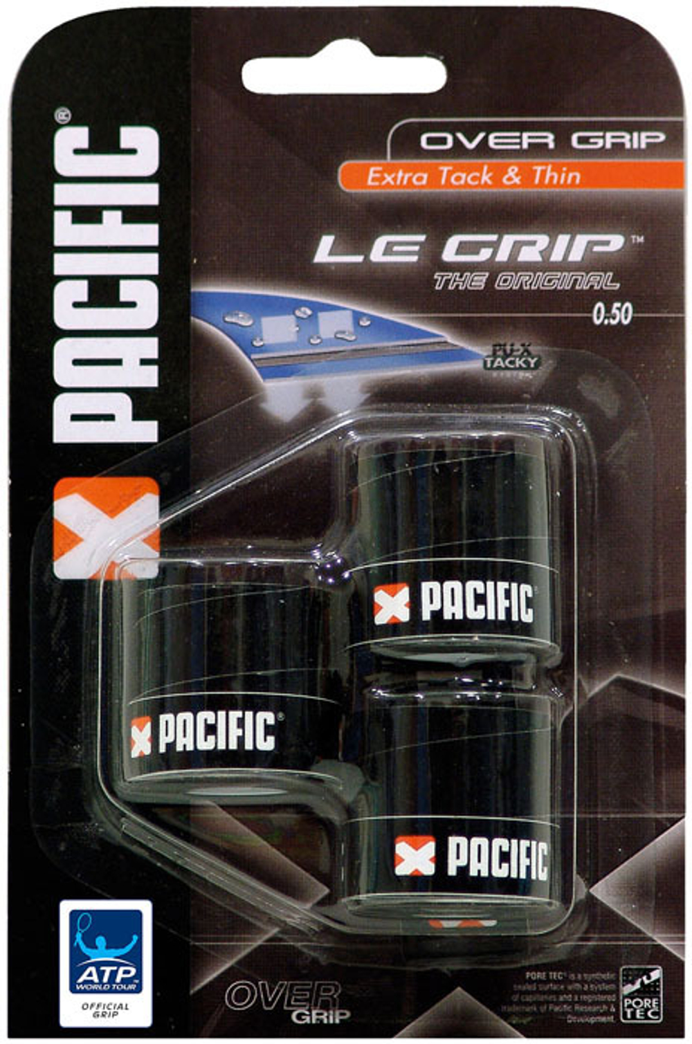 Намотки теннисные Pacific Le Grip The Original 3P - Black