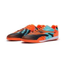 Бутсы зальные TORRES TIEMPO, TS134236-417-45, р.45, резина,ПУ,текстиль, оранжево-бирюзовый