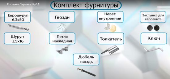 Шкаф навесной СИРИНИЯ КУБ-2