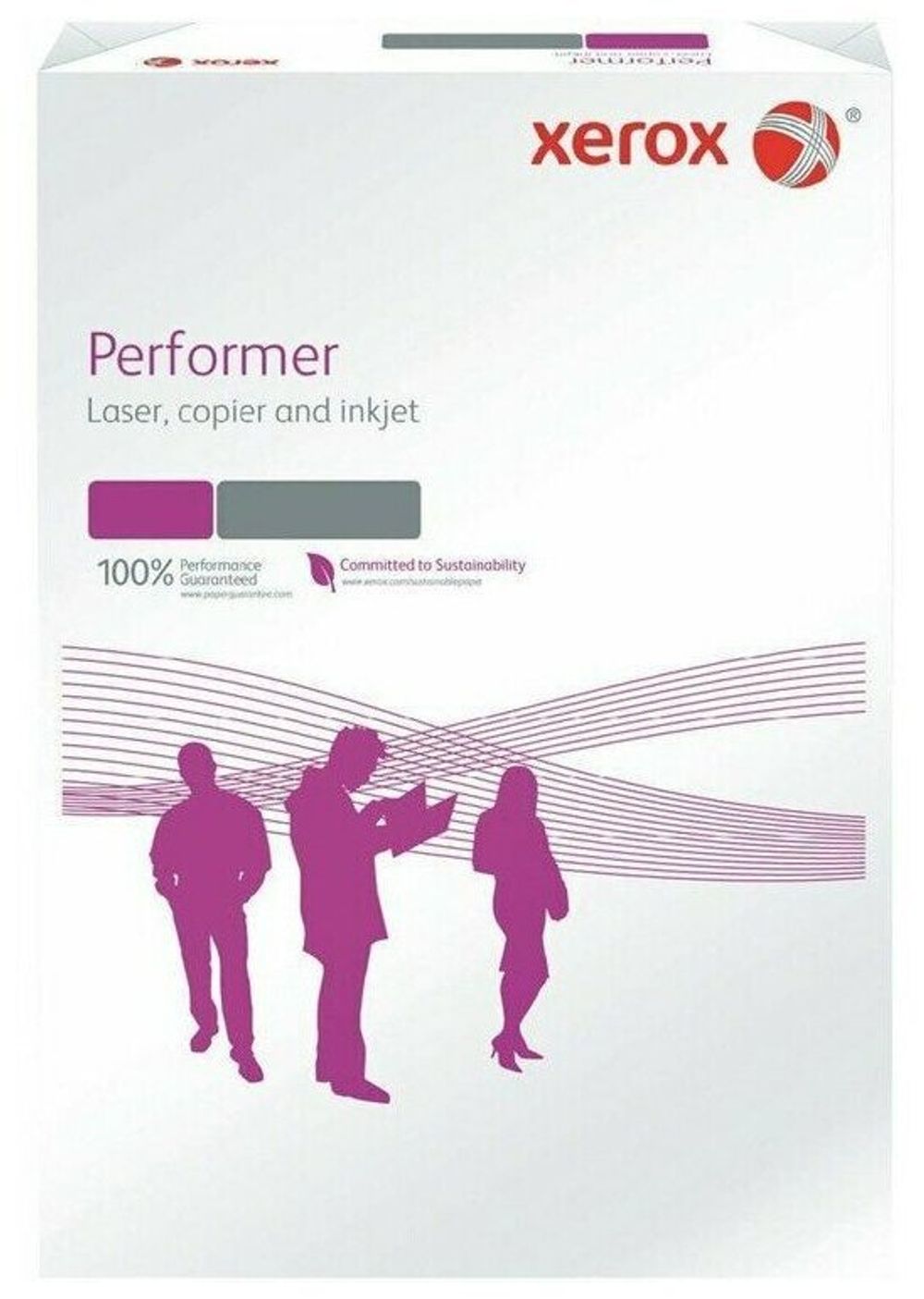 Бумага офисная А4, 80 г/м2, 500 л., марка С, XEROX PERFORMER, Россия, 146% (CIE), 003R90649