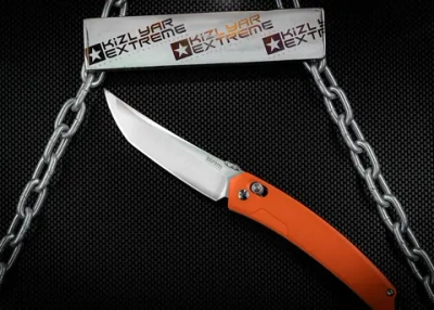 Складной нож SRM 9211-GJ Satin сталь 8Cr13MOV рукоять Orange G10