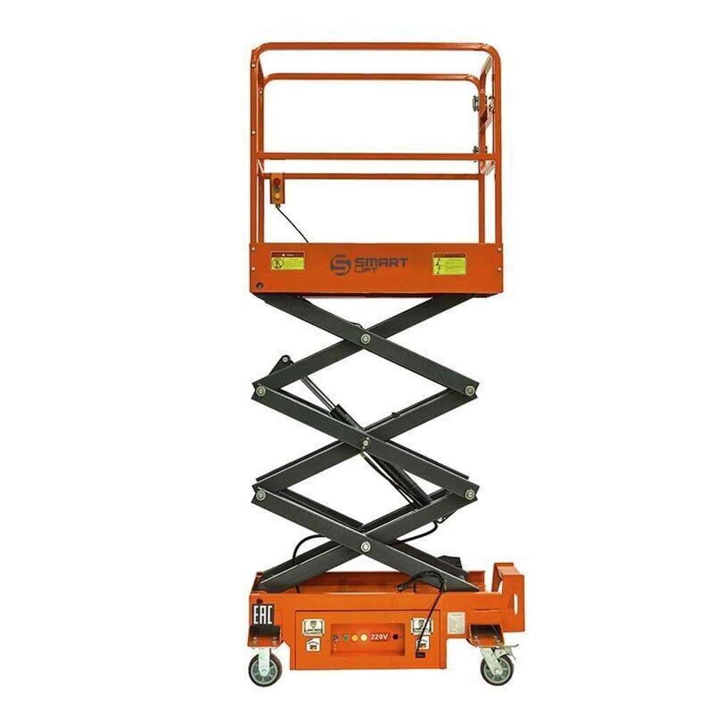 Подъемник ножничный несамоходный SJY-0.3-3.9 (220 В, 300 кг, 3,9 м) SMARTLIFT (SMART)