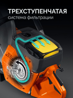 Бензорез по бетону (бетонорез) 3700 Вт, 400 мм, без диска KRAFTOOL K770-16