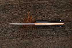 Нож для бушкрафта Beaver knife Thorn, клинок 112мм, сталь Х12МФ, рукоять микарта чёрная-О