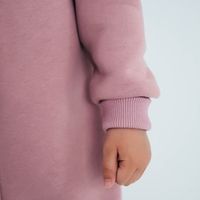 Комбинезон с клапаном и капюшоном "Дымчатая роза" утепленный