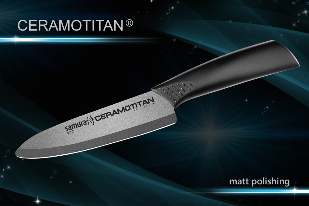 Нож поварской-Шеф 14.5см Samura Ceramotitan SCT-0082М