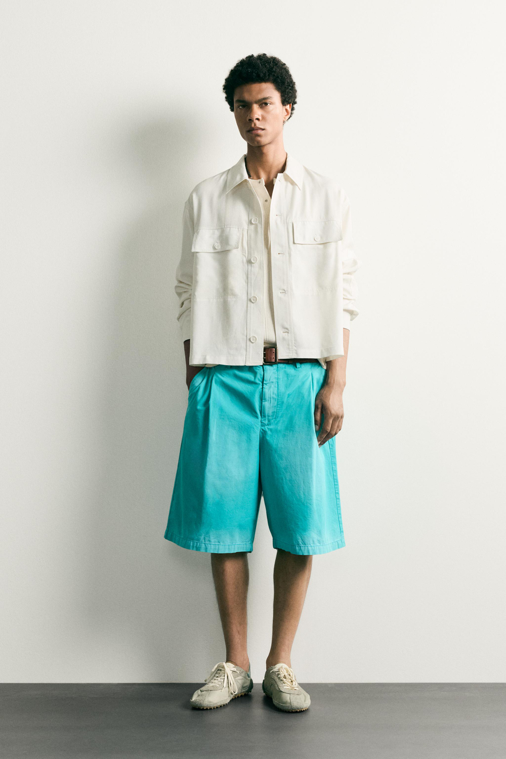 СТРУЯЩАЯСЯ КУРТКА-РУБАШКА СВОБОДНОГО КРОЯ — ZARA · 3715/807