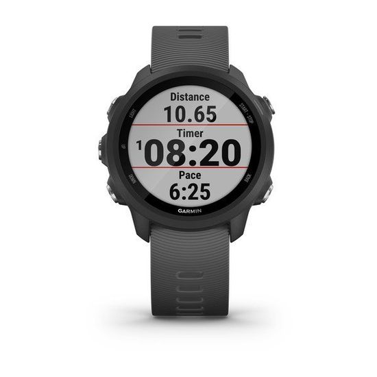 Часы для бега Garmin Forerunner 245 черный с серым ремешком (010-02120-10)