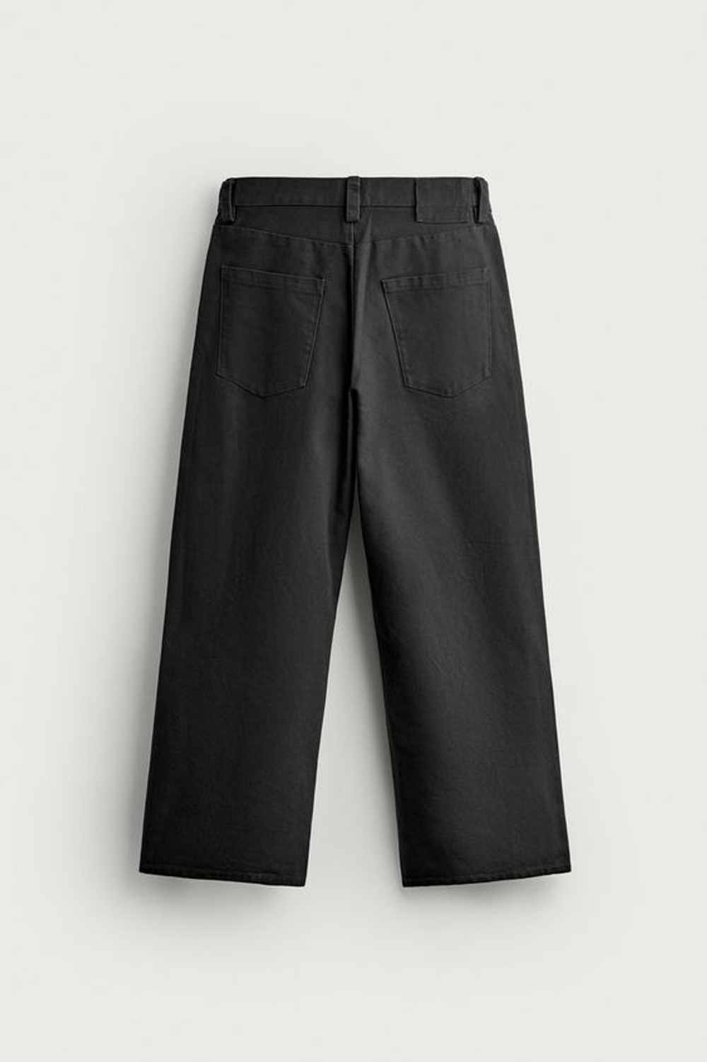 ZARA ДЖИНСЫ STRAIGHT RELAXED FIT, ЧЕРНЫЙ
