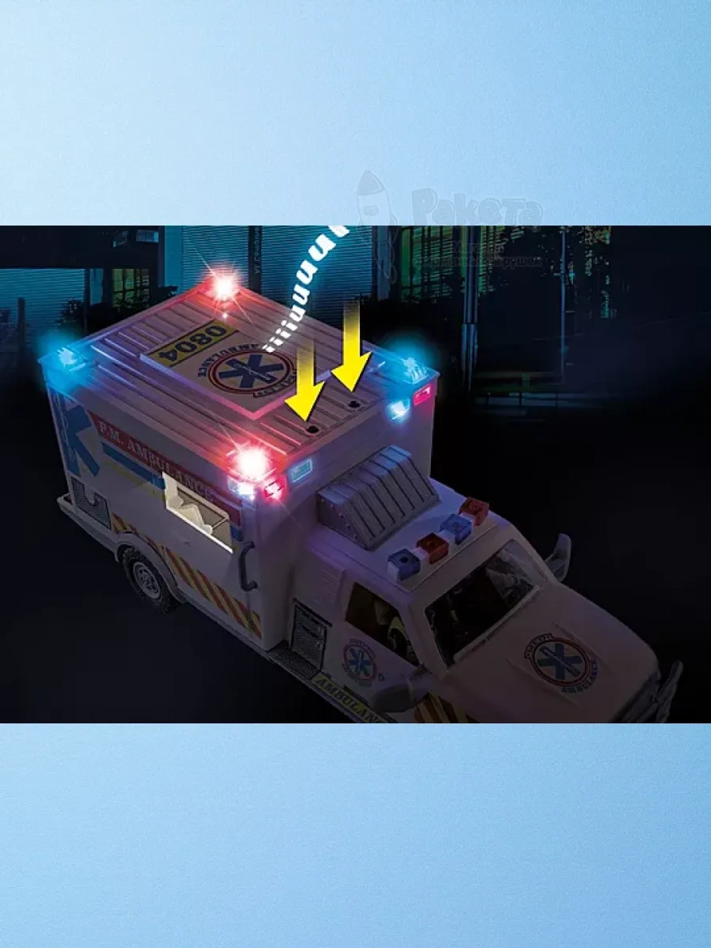 Набор Машина скорой помощи Playmobil 70936 звук свет