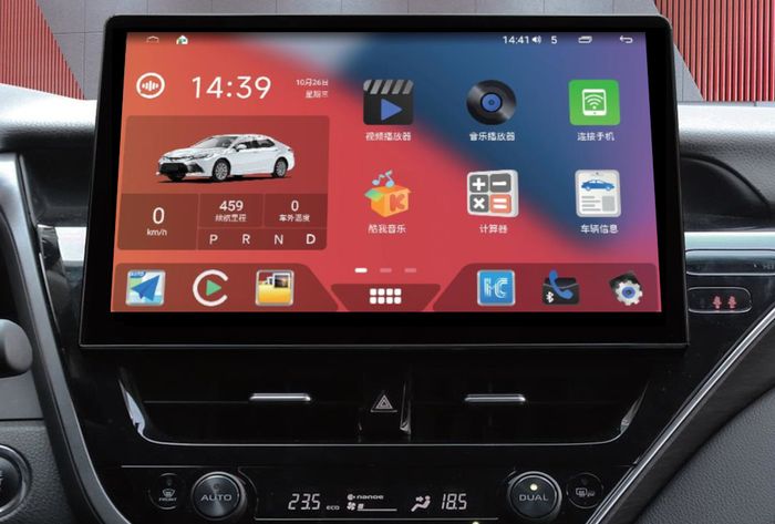Магнитола для Toyota Camry 70 (75) 2021-2023 - Kuberg HP-T1301 монитор 12.8", Android 12, Быстрая, CarPlay, 4G SIM-слот