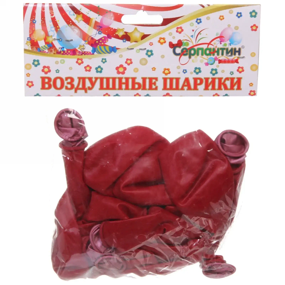 Воздушные шары «Фантазия» 10шт 12»/30см фуксия
