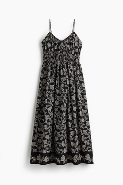 Хлопковое платье на бретелях — V-образный вырез - H&M