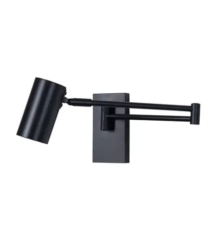 07657,19 Бра Хэлли черный w34*15 h10 Gu10 1*5W кнопка on/off. ТМ Kink Light