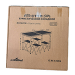 Стол 60x120 / 4 стула бел