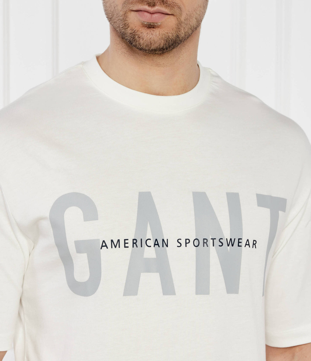 Футболка Gant - экрю(2324142T)