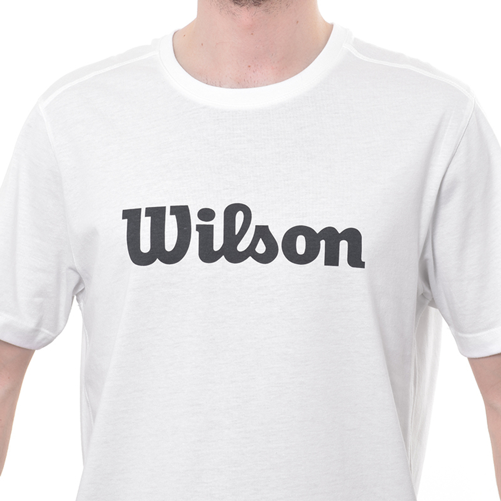 Мужская теннисная футболка Wilson Graphic T-Shirt - bright white