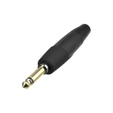 Neutrik NP2XX-SILENT-0 кабельный разъем Jack 6,3мм TS (моно) штекер с выключателем